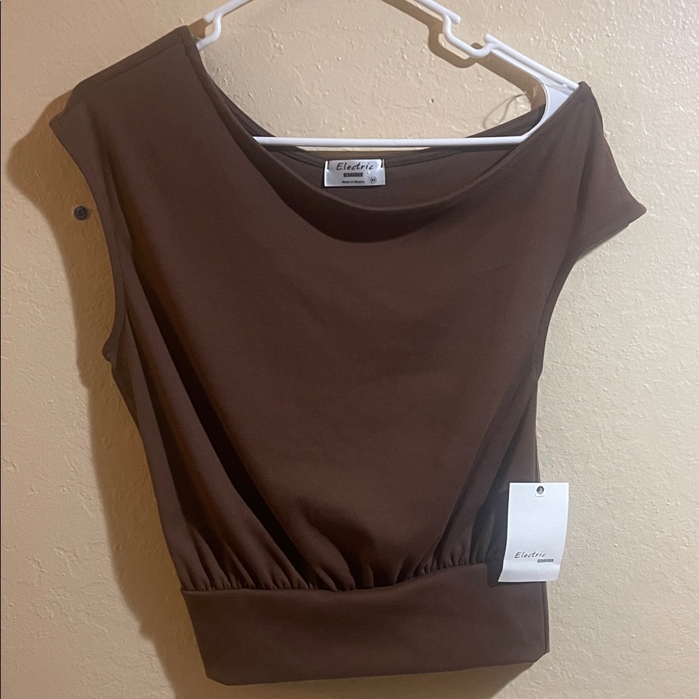 Electric Family Chocolate Brown Women's Blouse
